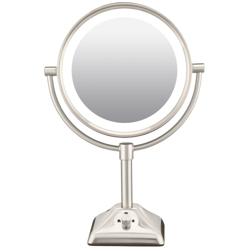 Conair® True Glow Vanity Mirror, 1X/10X Magnification, Satin Nickel Finish